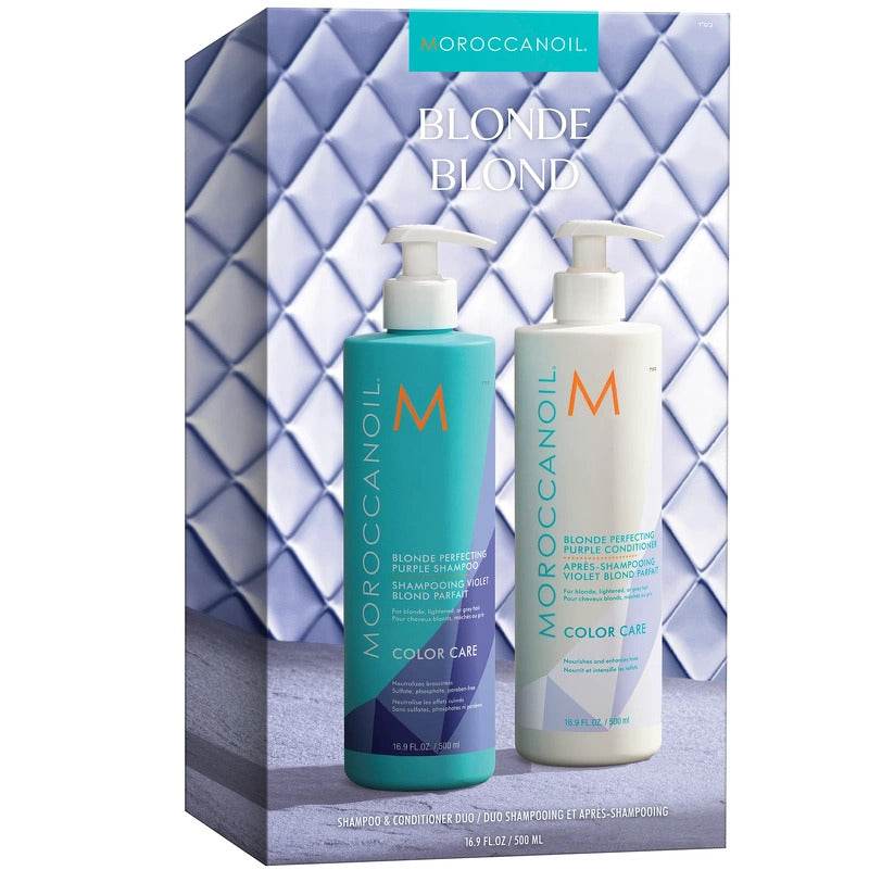 Moroccanoil Duo Box Blonde Shampoo + Conditioner - 500ml
