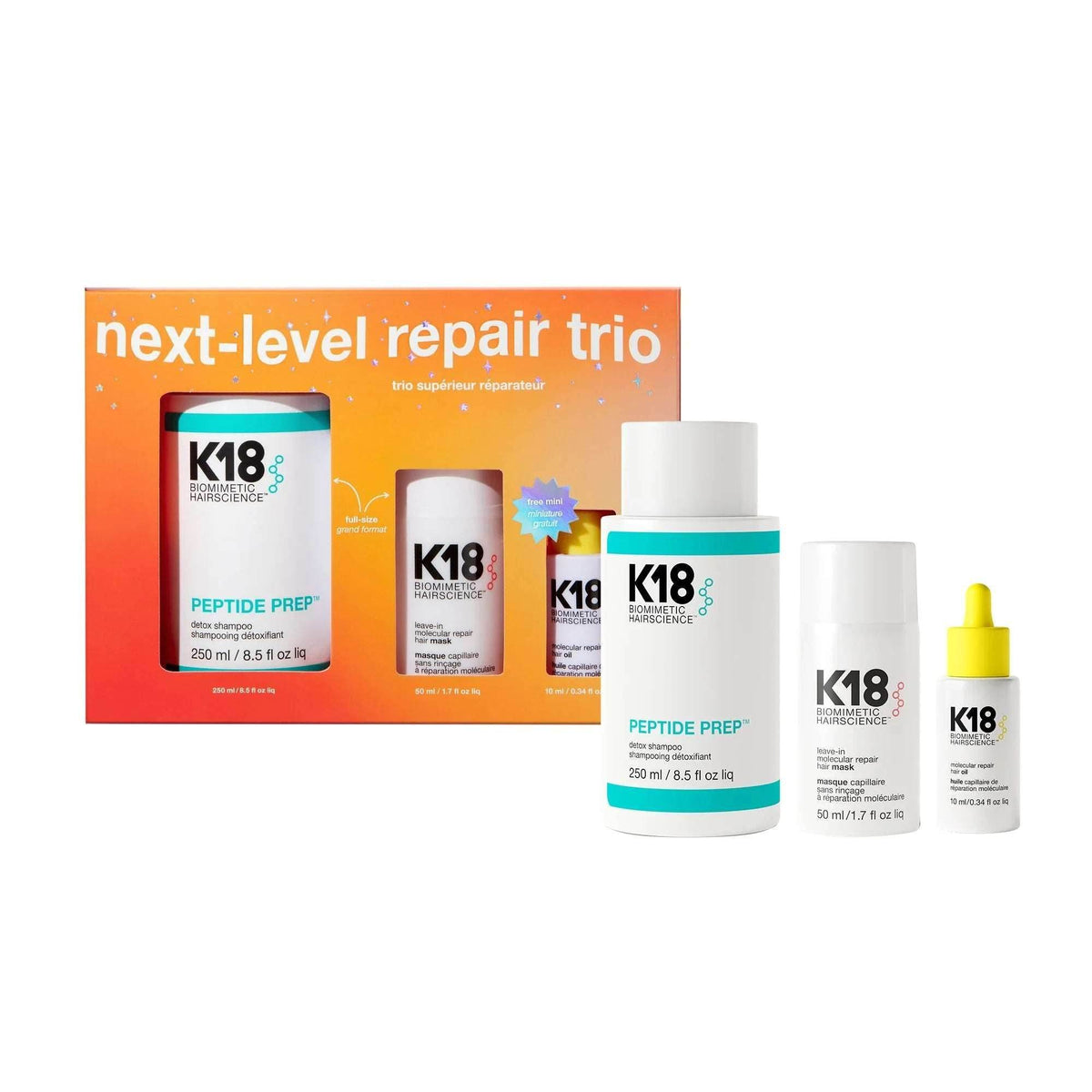 K18 - K18 Limited Edition Next-Level Repair Trio - Gaveæske - frashhair.com