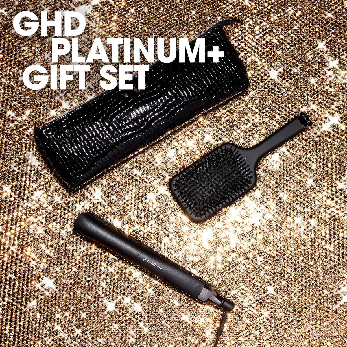 ghd Platinum+ Set With Brush & Bag Christmas