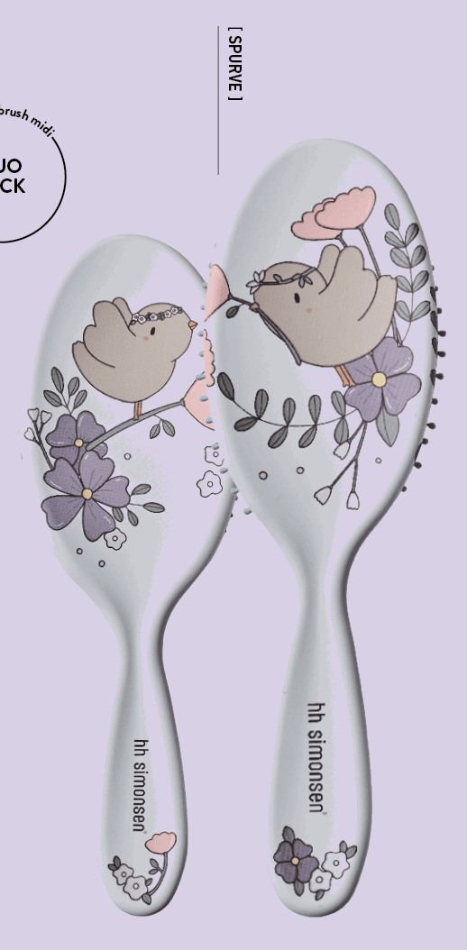 HH Simonsen You & Me Børsteset - Mor & Datter - 2 Varianter - Spurve - Freshhair