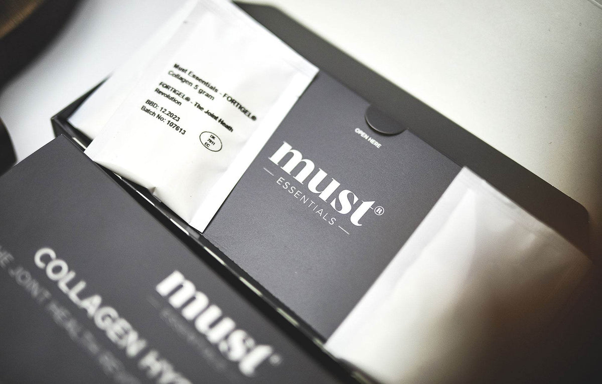 MUST Essentials® - MUST Essentials® Collagen Hydrolysate med Fortigel® – sticks (150 gram) - frashhair.com
