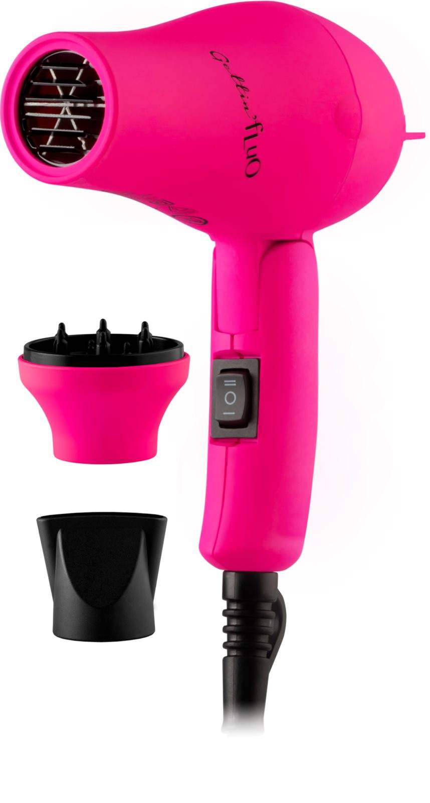Gettin FLUO Mini Rejsehårtørrer - Flere Farver - Pink - Freshhair